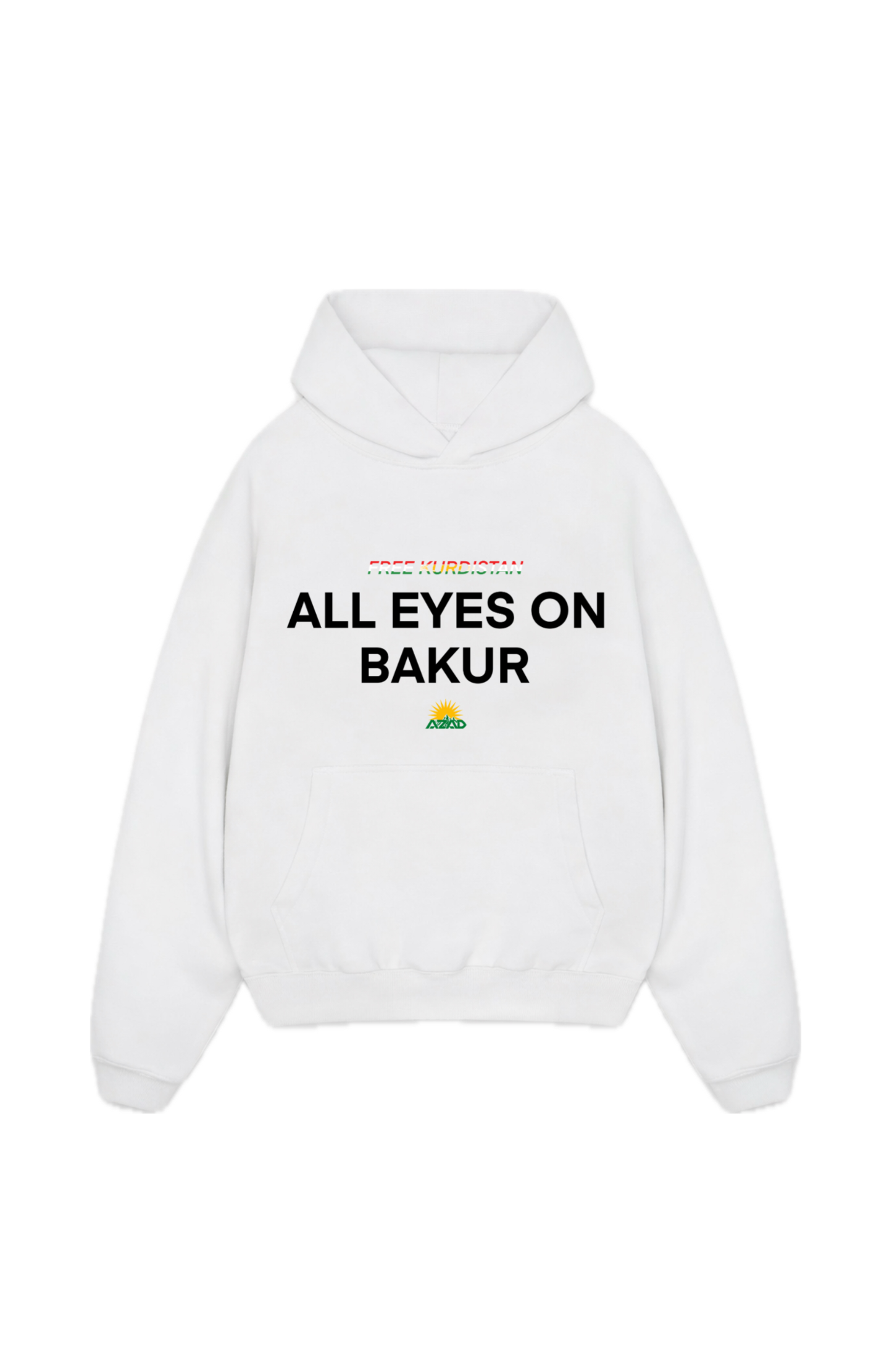 All eyes on bakur Oversize Hoodie