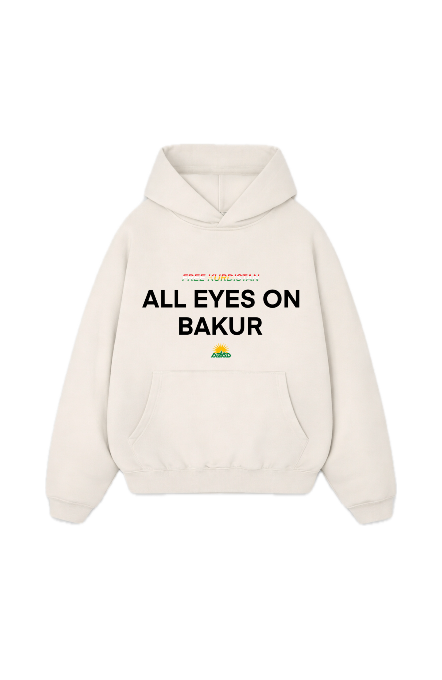 All eyes on bakur Oversize Hoodie