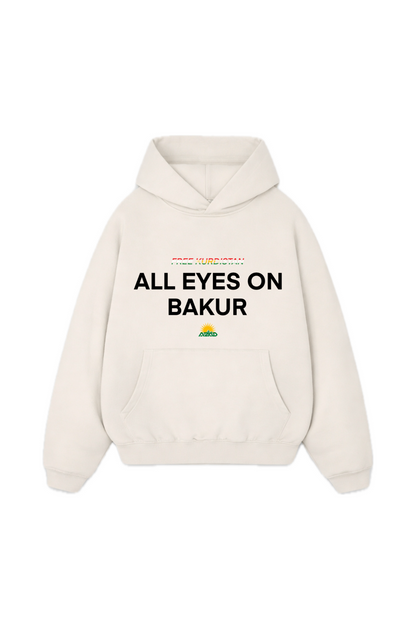 All eyes on bakur Oversize Hoodie