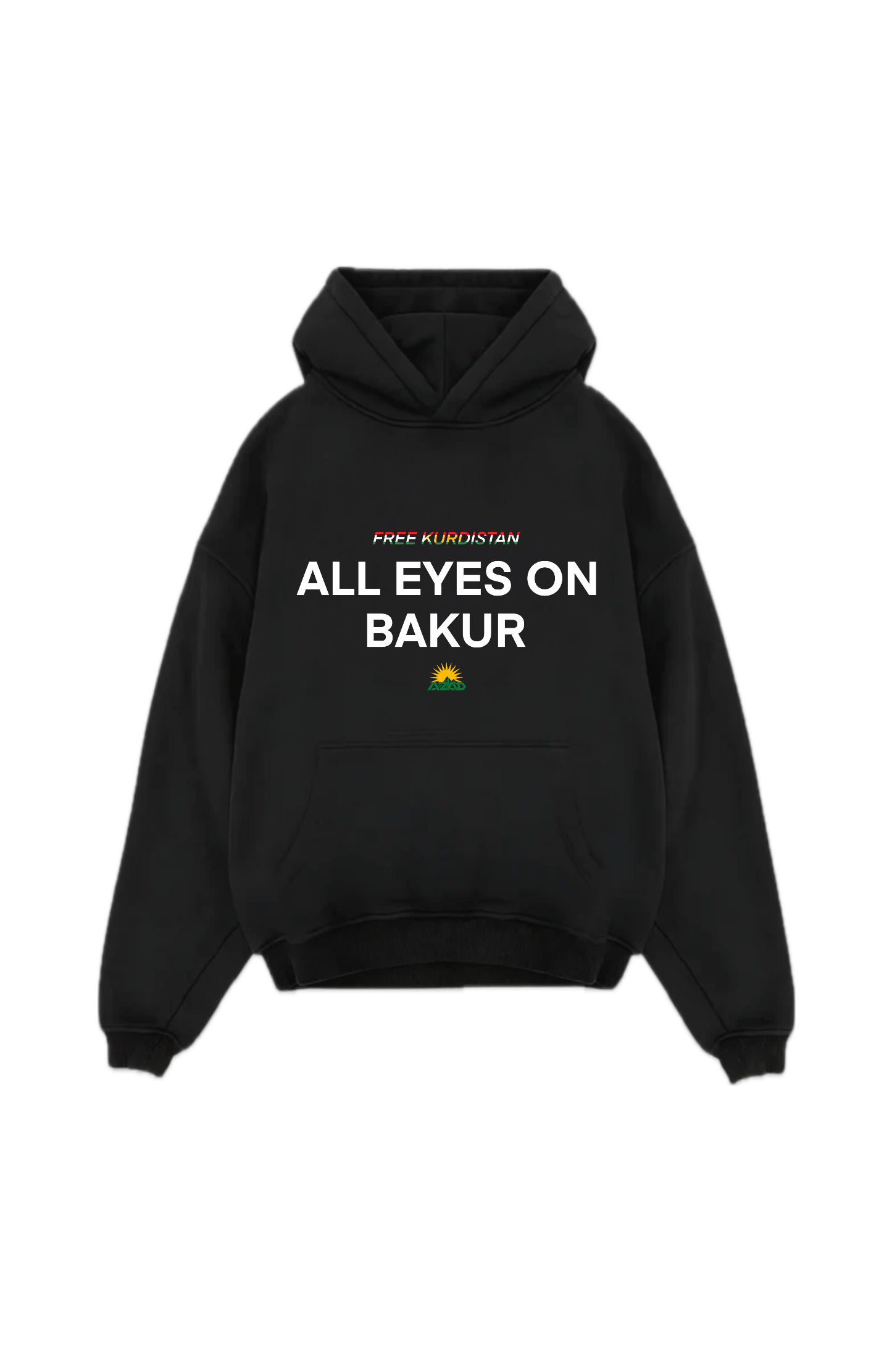 All eyes on bakur Oversize Hoodie