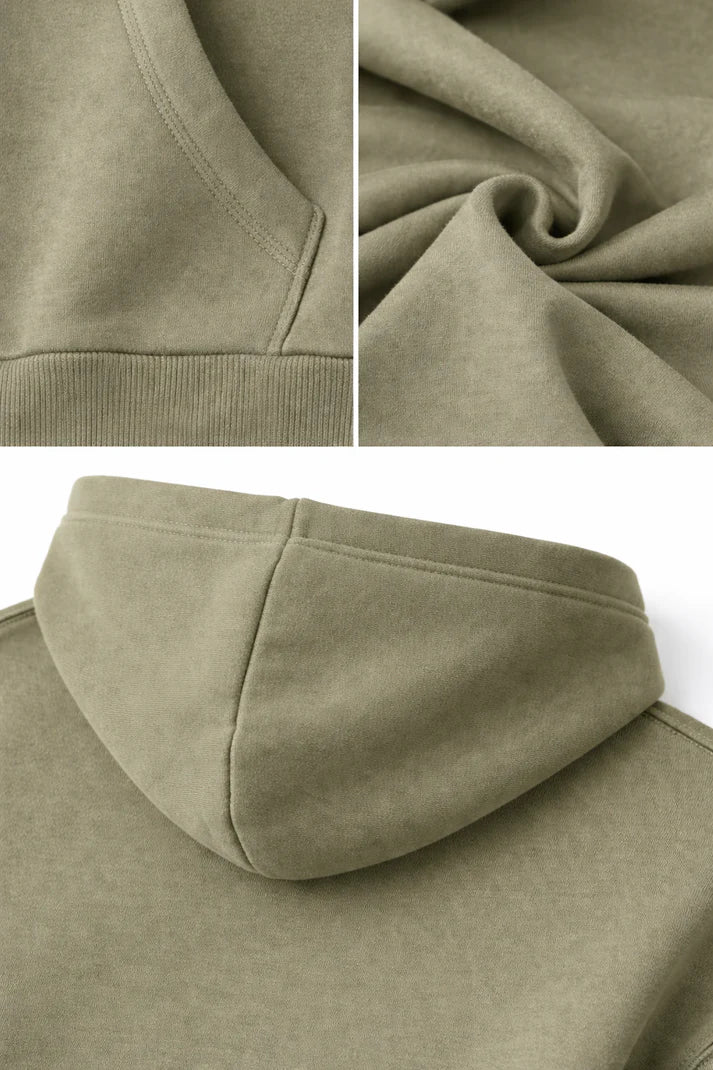 Azad Kurdistan Oversize Zipper Olive Green