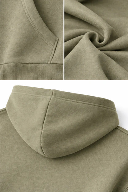 Azad Kurdistan Oversize Zipper Olive Green